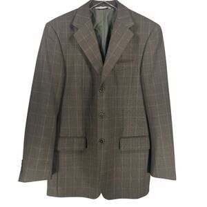 Perry Ellis‎ Three Button Double Vent Suit Jacket Blazer Sport Coat Size 40R